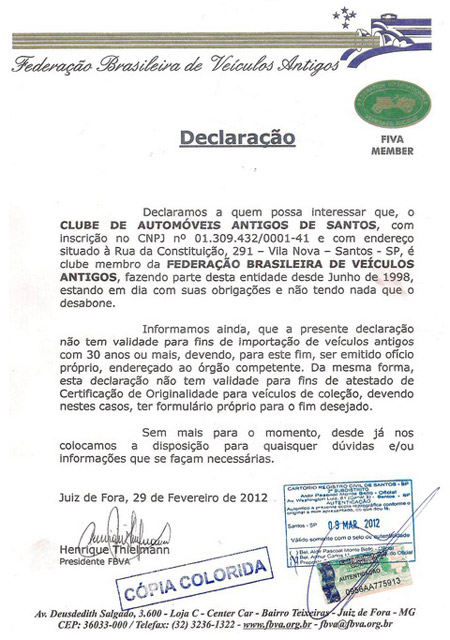 Declaração