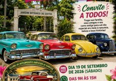 EXPOSI��O DE VEICULOS ANTIGOS AMANHA JARDIM BOTANICO DE SANTOS DAS 09 AS 15H