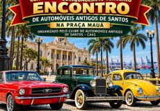 EXPOSI��O DE VEICULOS ANTIGOS DE SANTOS PRACA MAUA -CENTRO- 17/10/2026